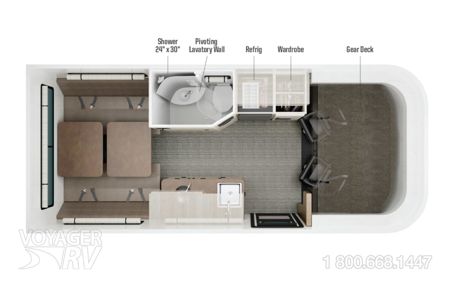 2027 Winnebago Elora 19DC Floorplan