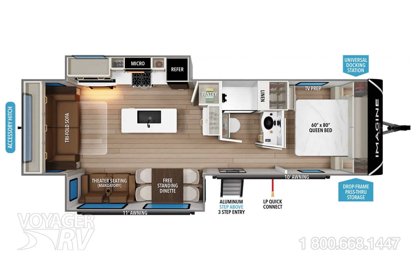 2027 Grand Design Imagine 2970RL Floorplan