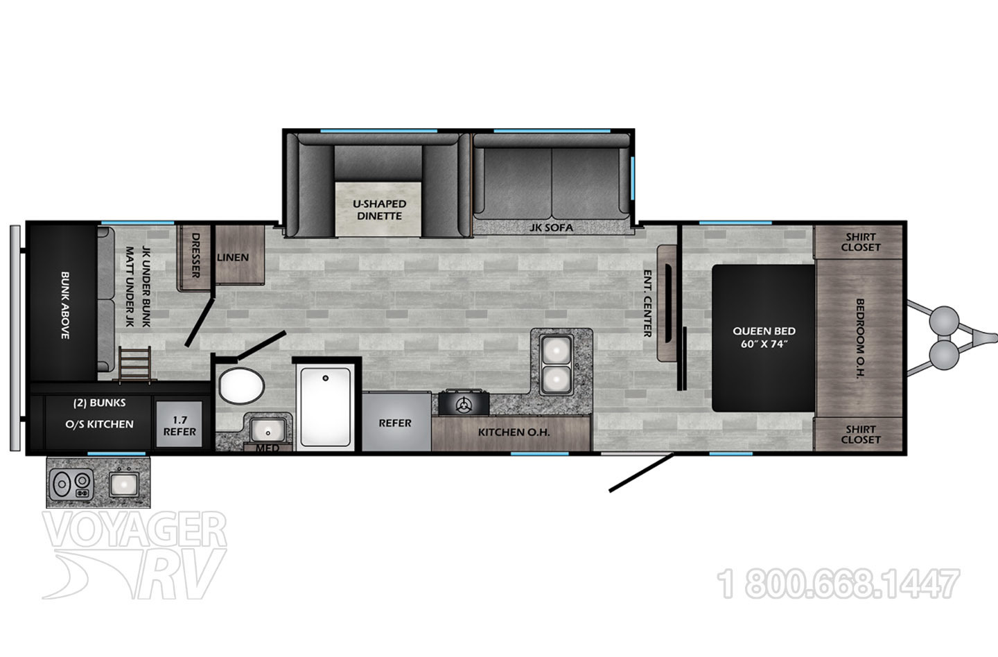 2021 Crossroads Zinger 290KB Floorplan