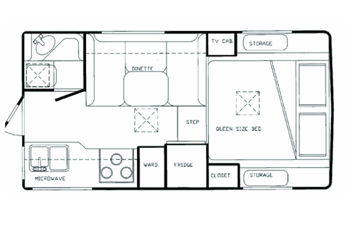 2000 Bigfoot 1500 Series 15C9.5FR    Floorplan