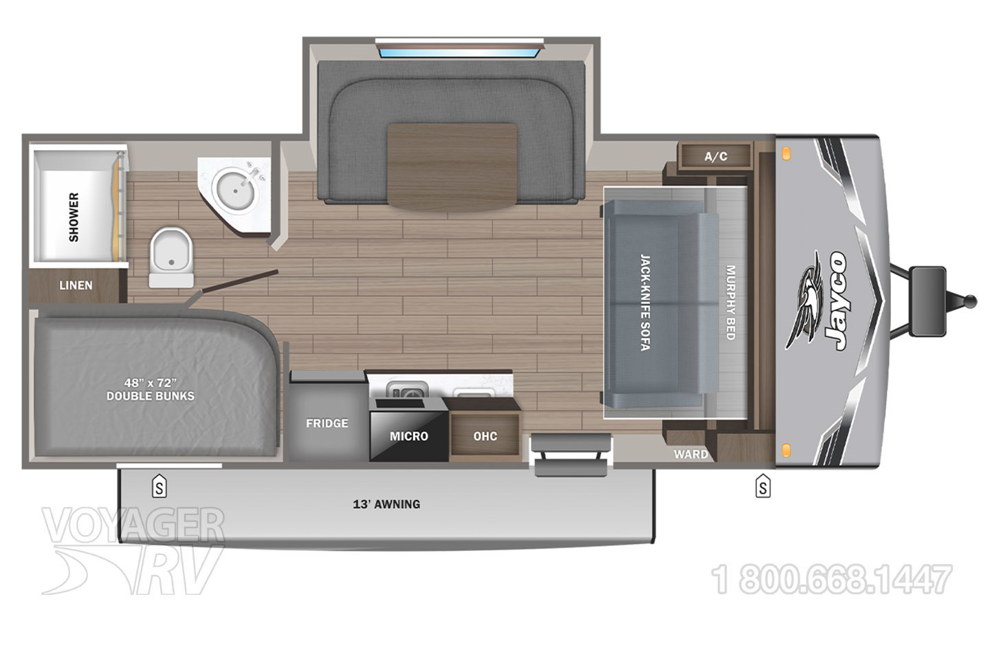 2027 Jayco Jay Flight 197MBW Floorplan