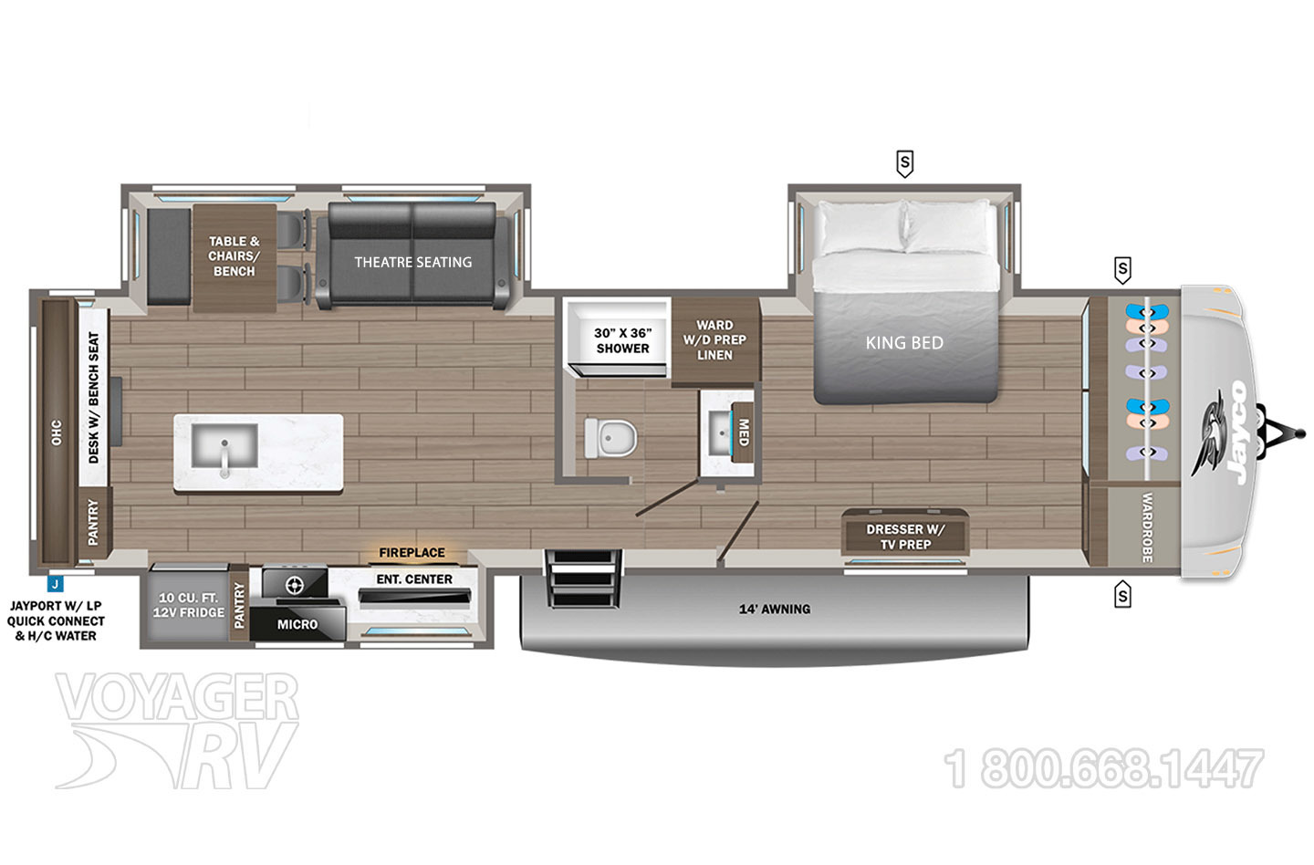 2027 Jayco Eagle 320MKTS Floorplan