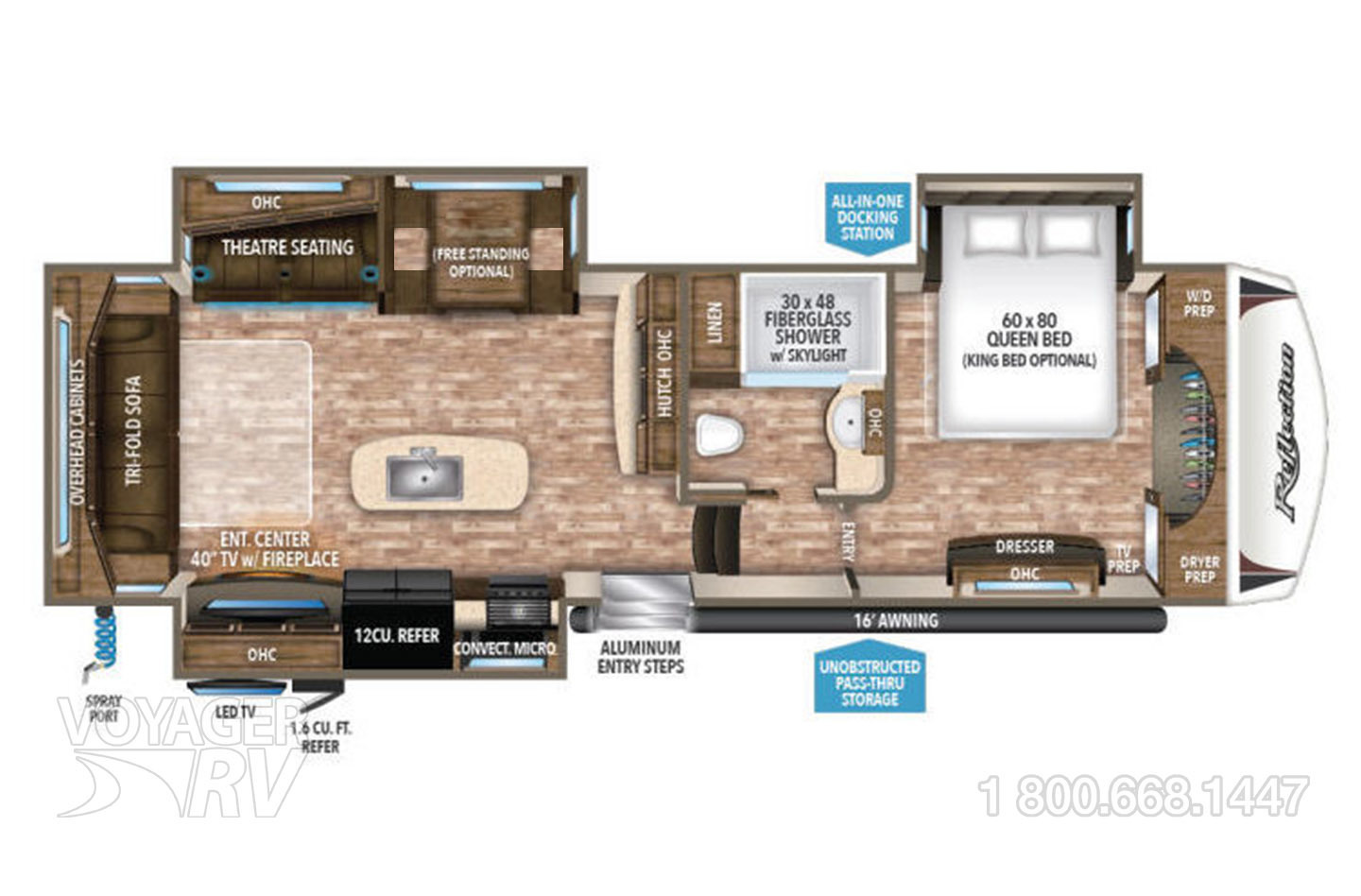2018 Grand Design Reflection 327RST Floorplan