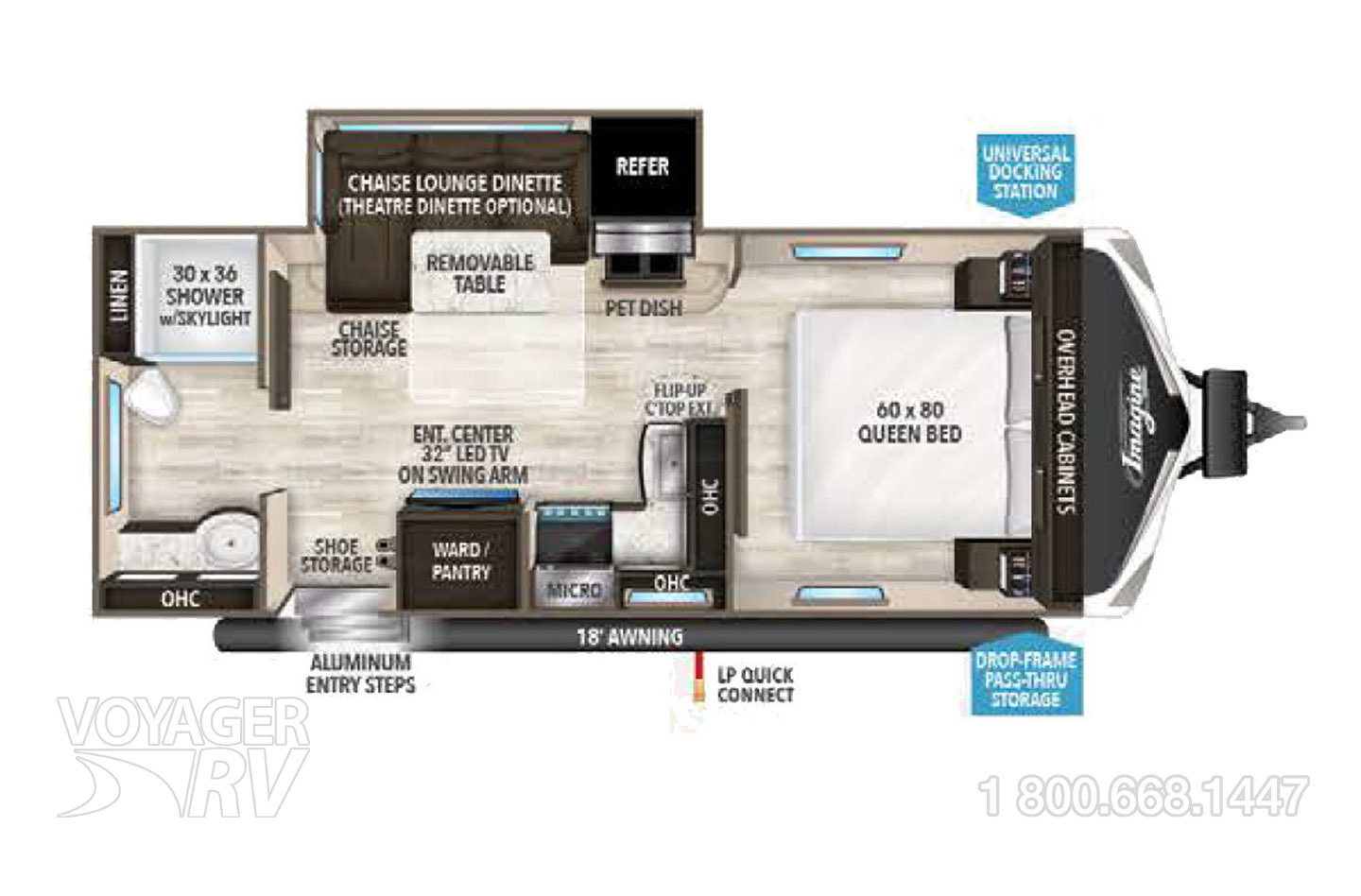 2020 Grand Design  Imagine 2150RB Floorplan