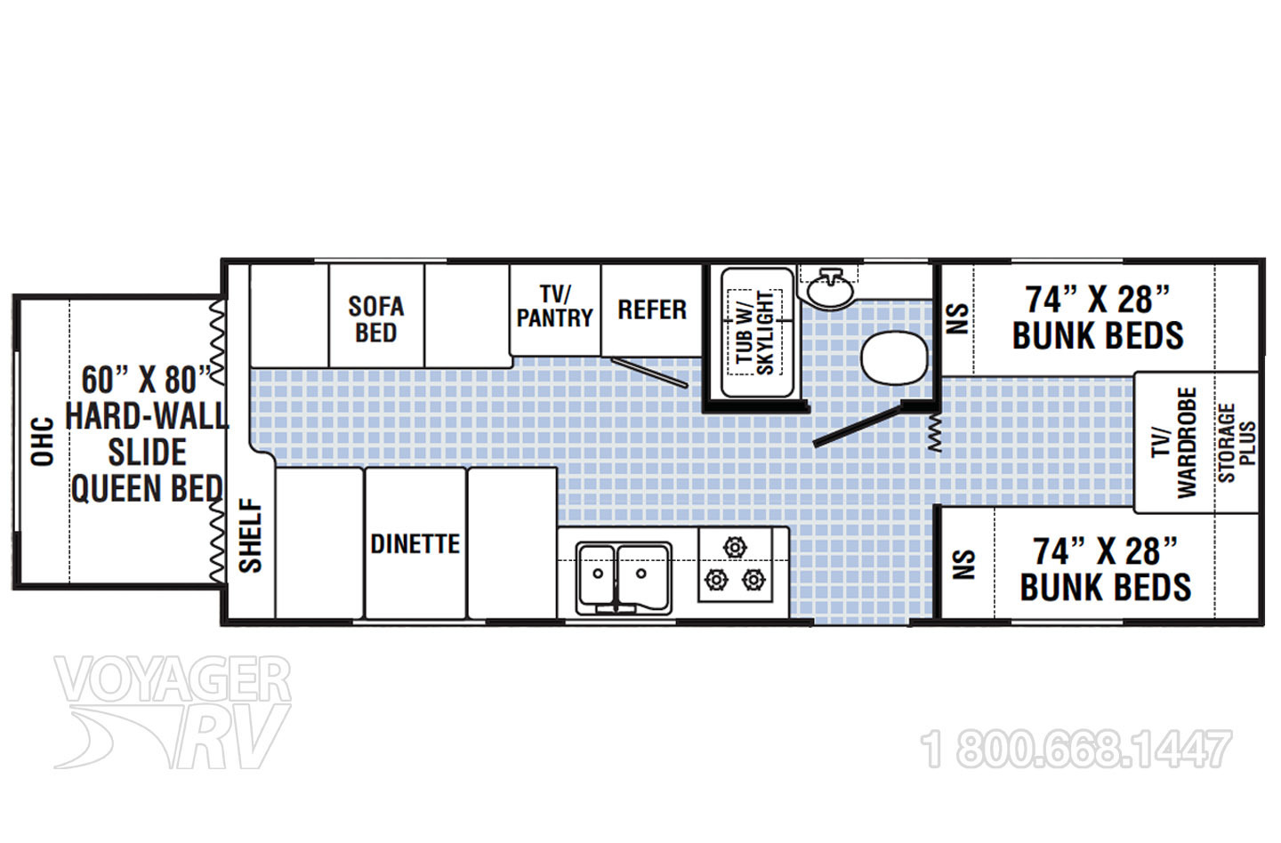 2006 Dutchmen Kodiak  26QS Floorplan