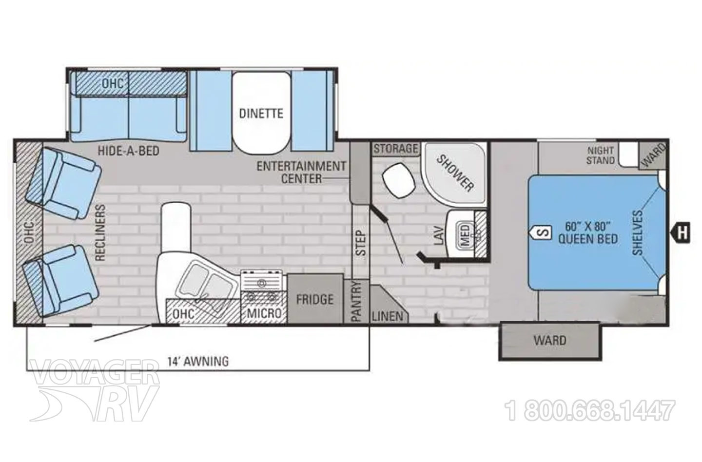2017 Jayco Eagle  26.5RL Floorplan