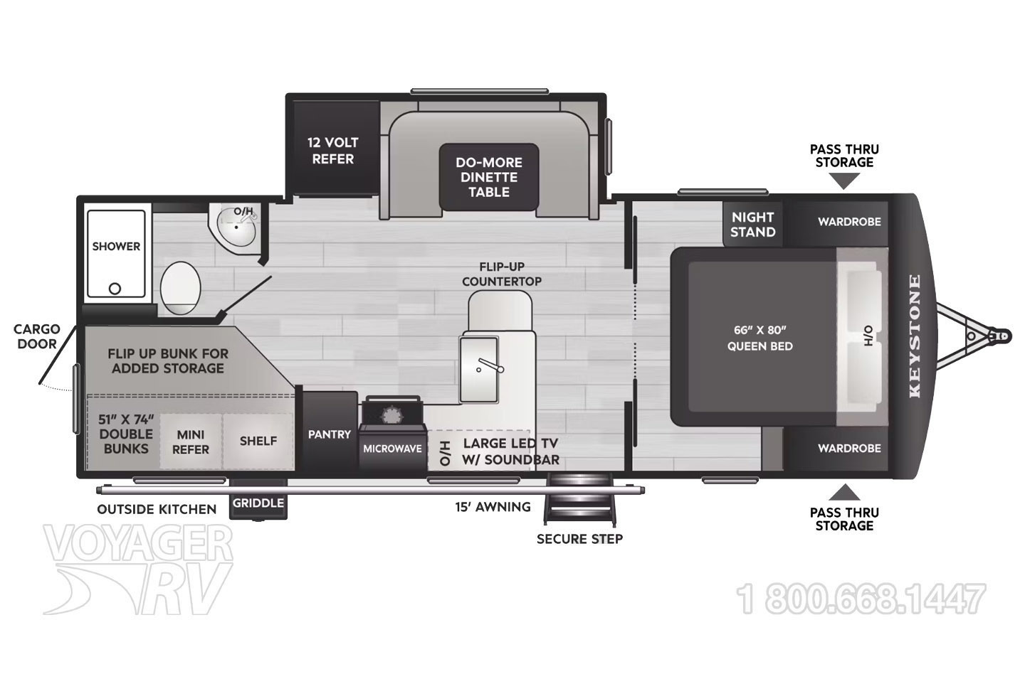 2027 Keystone Passport SL 229BHWE Floorplan