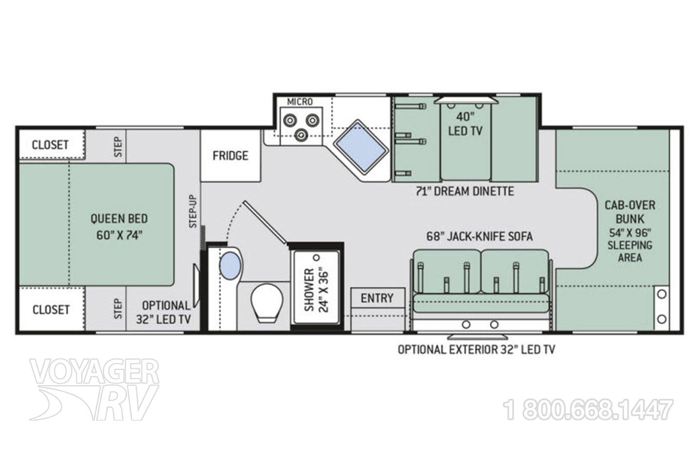 2018 Thor Chateau 28Z Floorplan