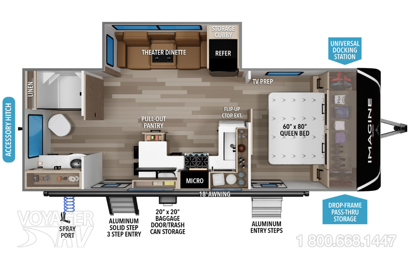 2027 Grand Design Imagine 2300MK Floorplan