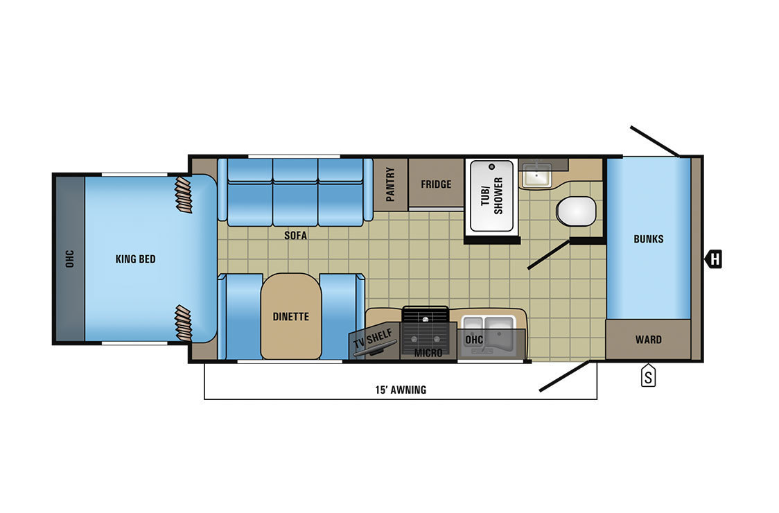 For Sale New 2018 Jayco Hummingbird 17BH Baja Travel