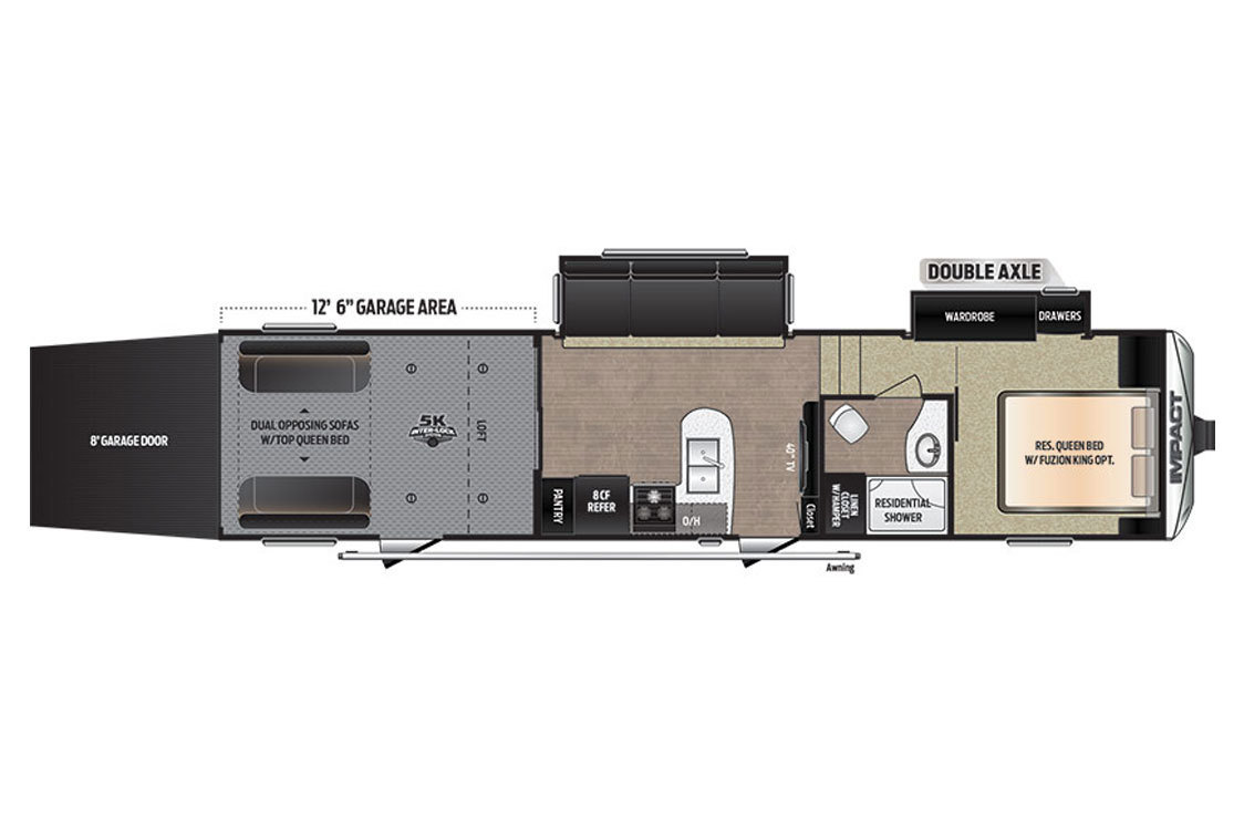 2017 Keystone Impact 351 Floorplan
