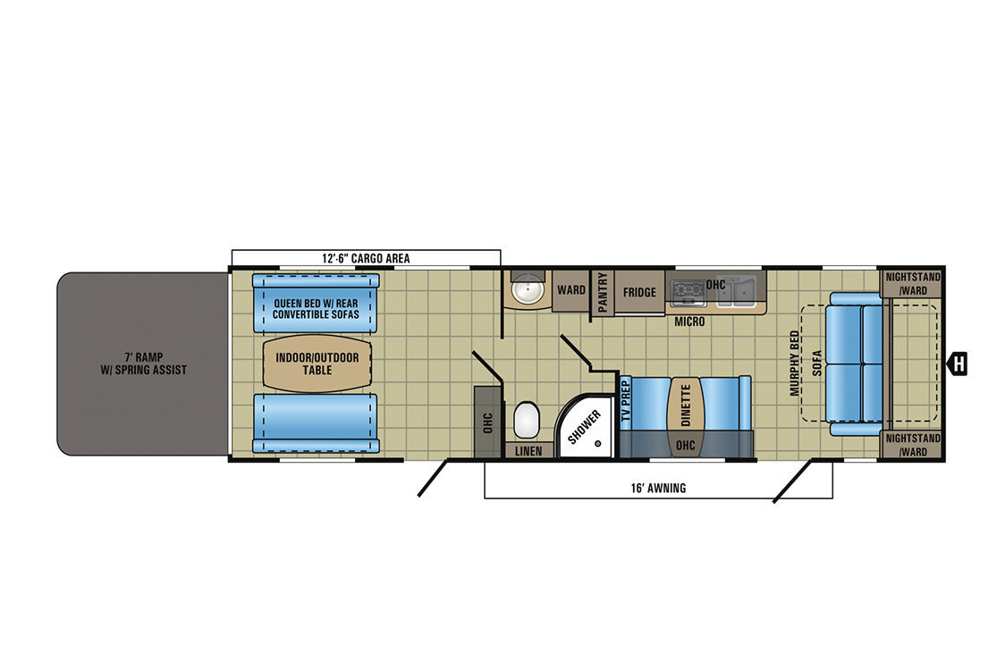 2017 Jayco Octane Super Lite 312 Floorplan