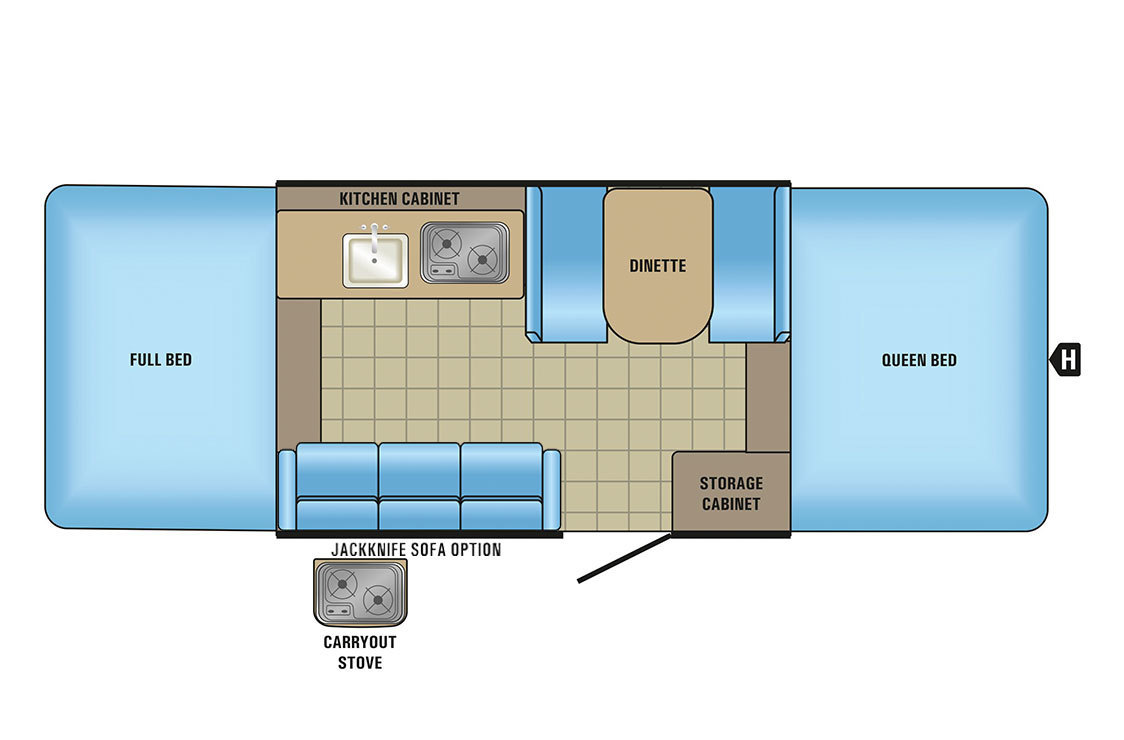 2017 Jayco Jay Series Sport 10SD Deluxe Floorplan