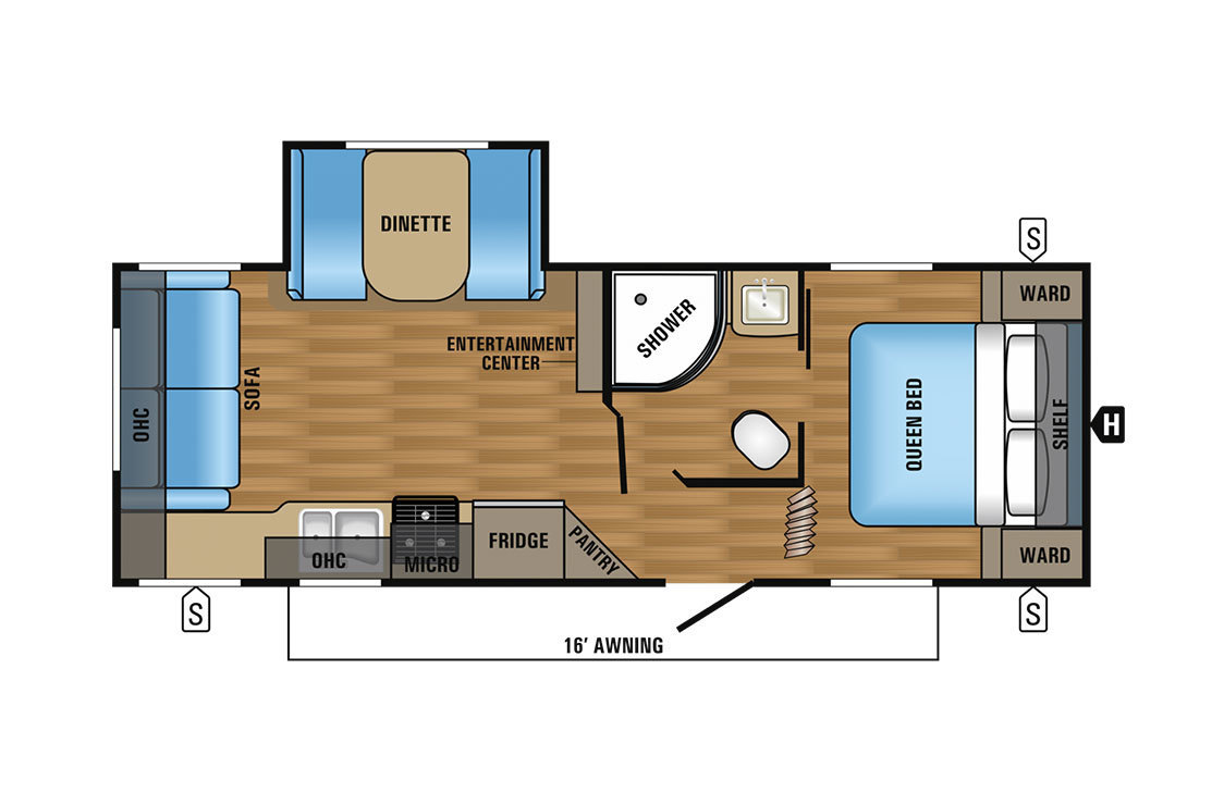 2017 Jayco Jay Flight SLX 245RLSW Floorplan