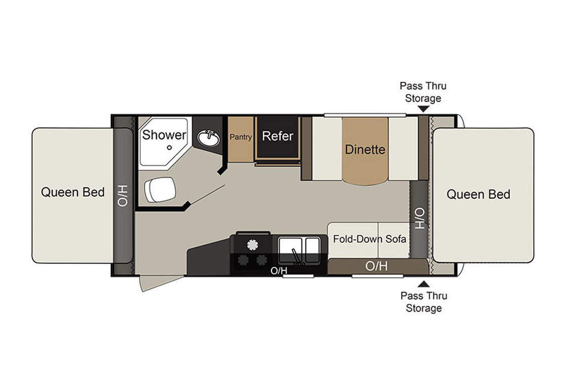 2017 Keystone Passport 171EXP Floorplan