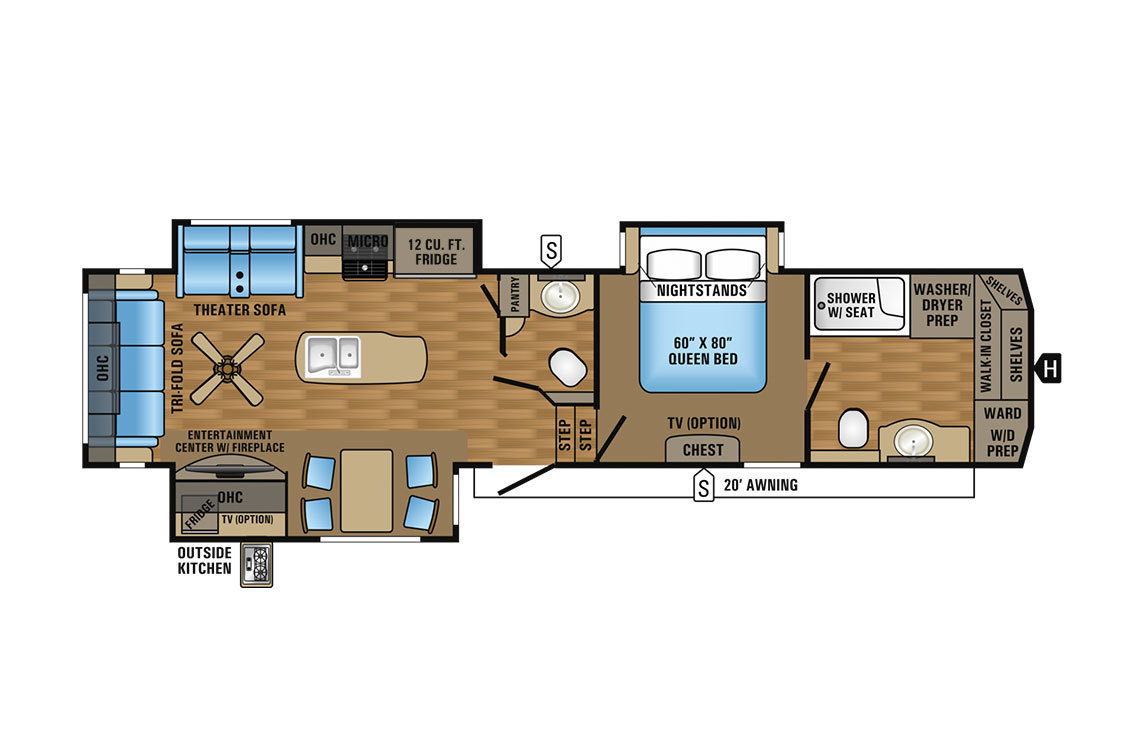 2017 Jayco Eagle 336FBOK Floorplan