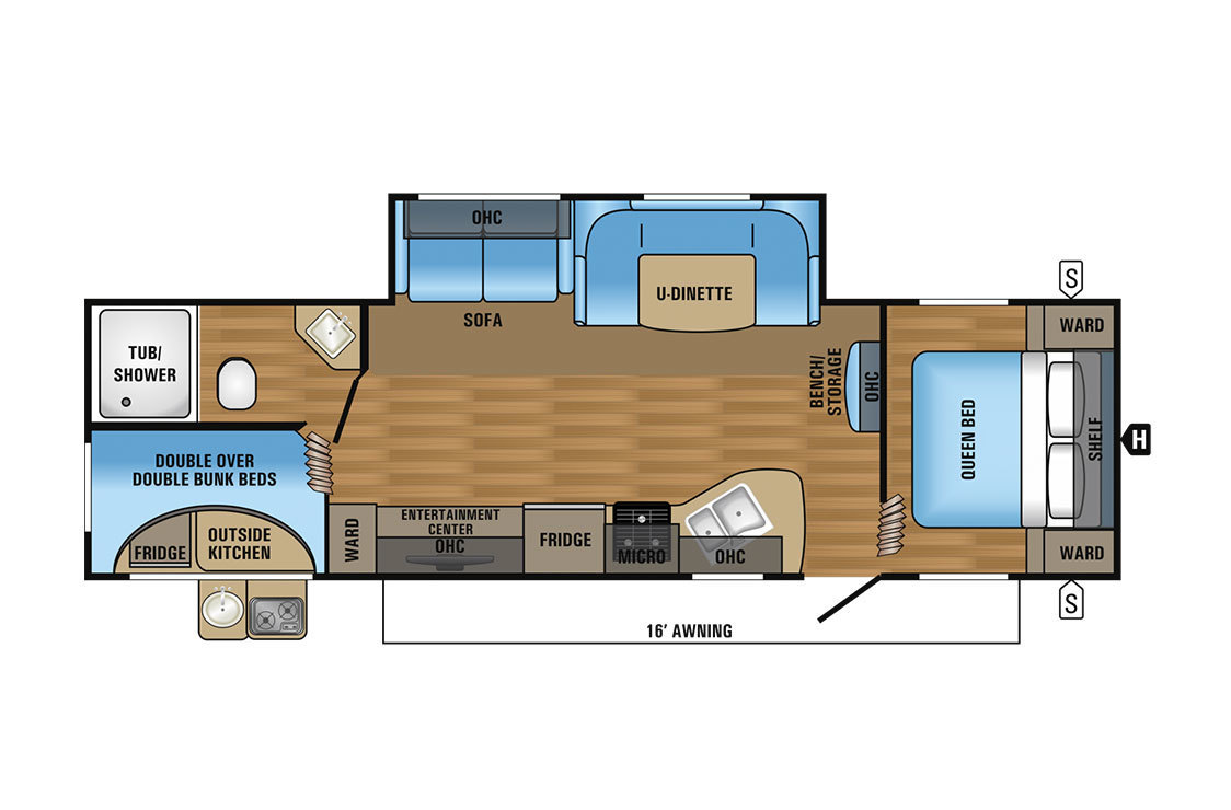 2017 Jayco Jay Flight SLX 284BHSW Floorplan