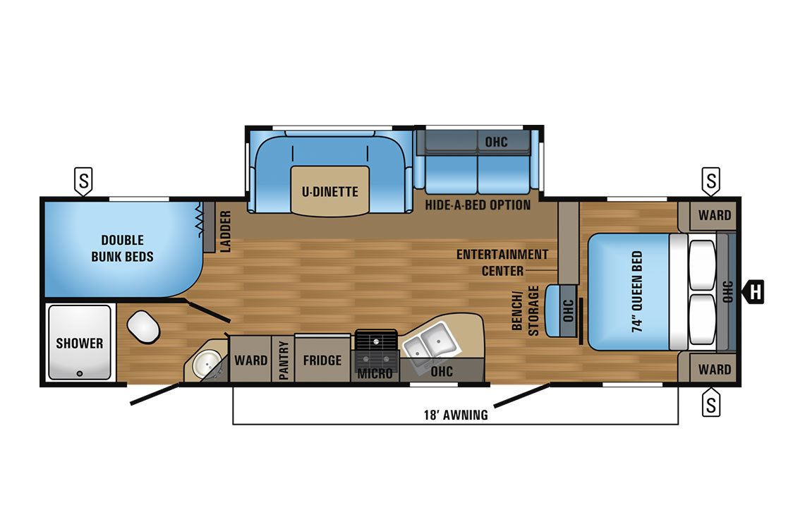 2017 Jayco Jay Flight 28BHBE Elite Floorplan