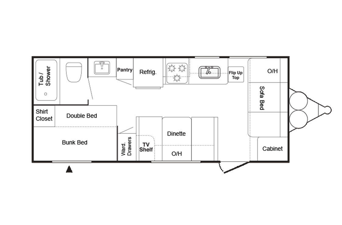 2009 Keystone Springdale 189FL Floorplan