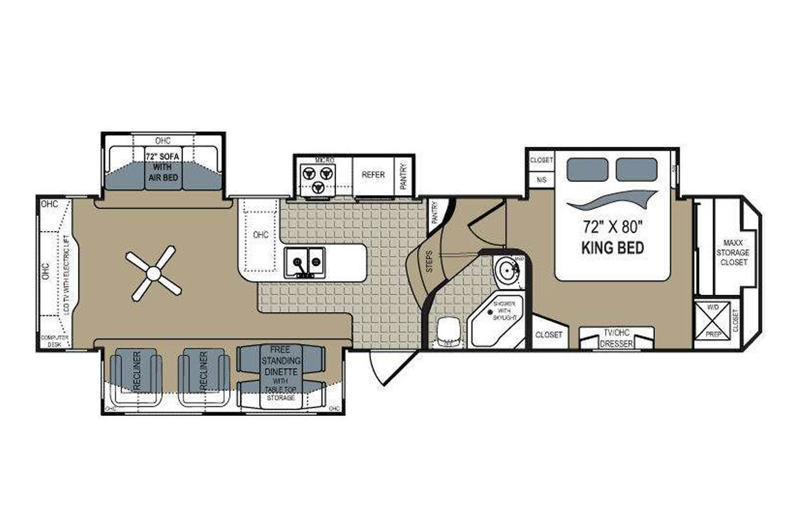 2011 Dutchmen Grand Junction 350RE Floorplan