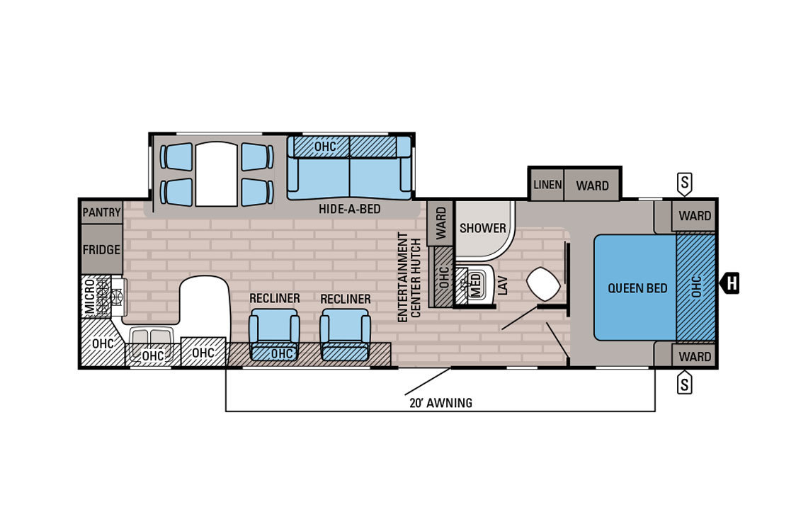 2016 Jayco Eagle 306RKDS Floorplan
