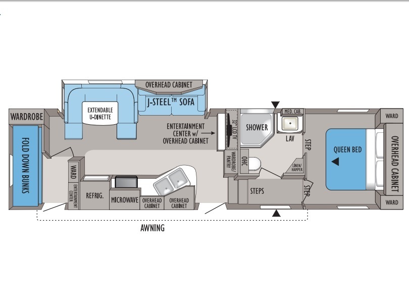 2010 Jayco Eagle SL 28.5BHS Floorplan