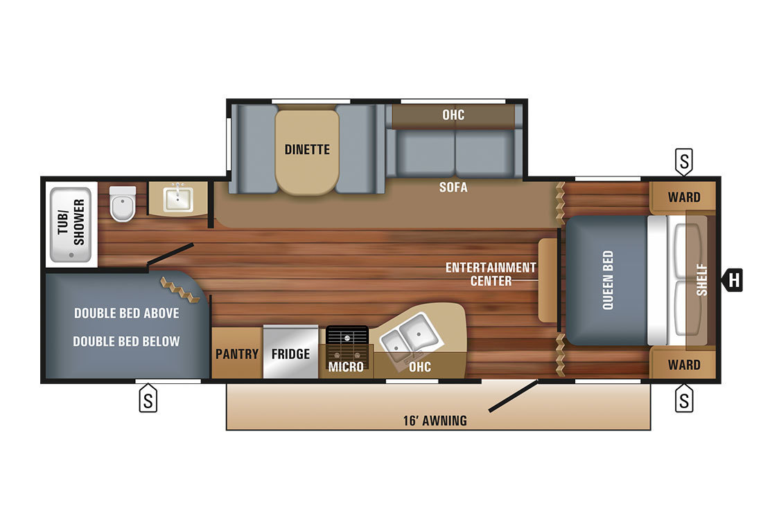 2018 Jayco Jay Flight 267BHSW Rocky Mountain Floorplan