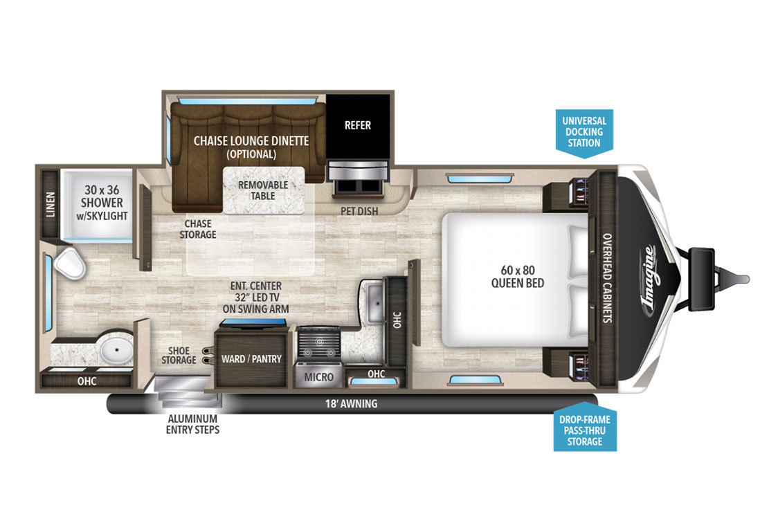 2018 Grand Design Imagine 2150RB Floorplan
