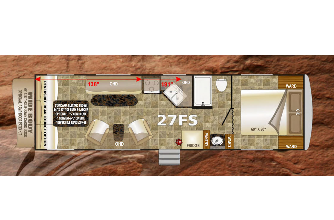2015 Northwood Desert Fox 27FS Floorplan