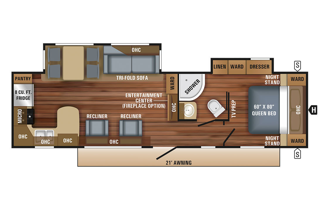 2018 Jayco Eagle HT 306RKDS Floorplan