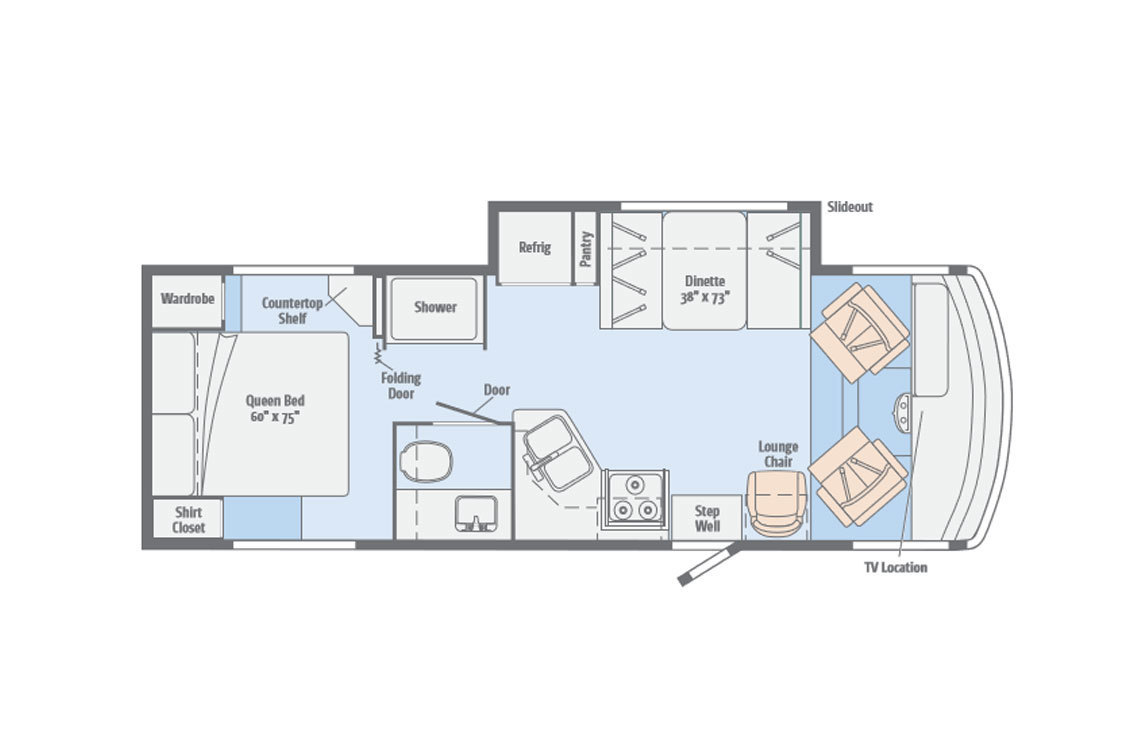 2014 Itasca Sunstar 26HE Floorplan