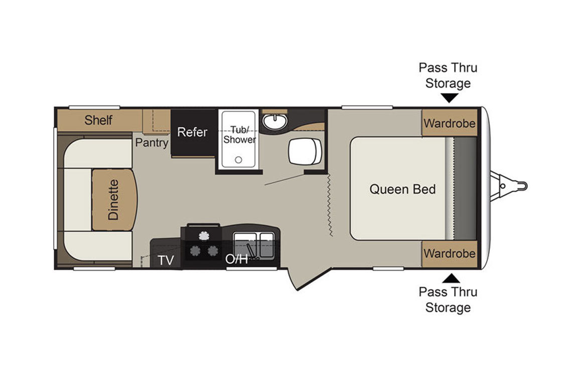 2018 Keystone Passport 234QBWE Floorplan