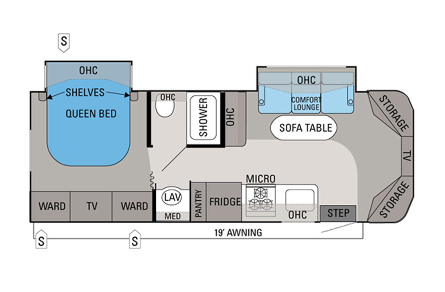 2012 Jayco Melbourne 26A Floorplan
