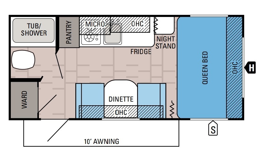2016 Jayco Jay Flight SLX 185RB Baja Floorplan
