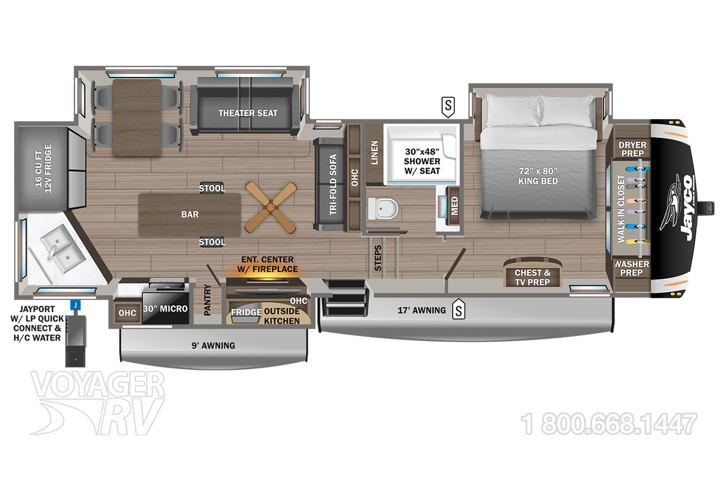 2024 Jayco Eagle 319MLOK Floorplan