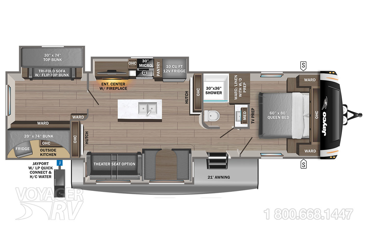 2023 Palomino Solaire GT3 Edition 294DBHS Floorplan