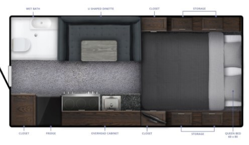 2023 Northern Lite 10.2EX Dry Bath Limited Edition Floorplan