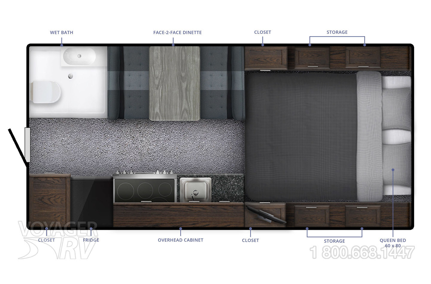 2024 Northern Lite 8.11 EX Wet Bath Limited Edition Floorplan