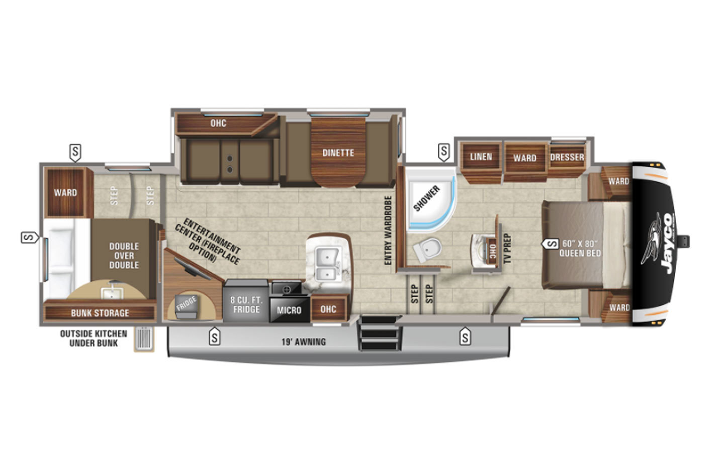 2022 Jayco Eagle HT 29.5BHDS Floorplan