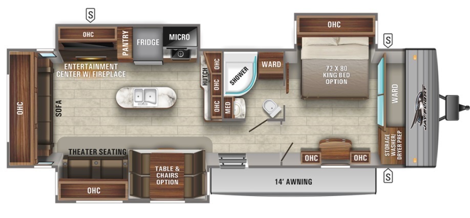 2023 Jayco Jay Flight 34RSBS Elite GL Floorplan