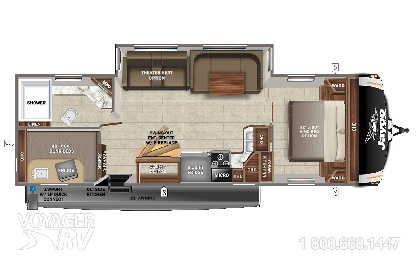 2022 Jayco Eagle HT 284BHOK Floorplan