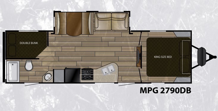 2018 MPG Ultra Lite 2790DB Floorplan