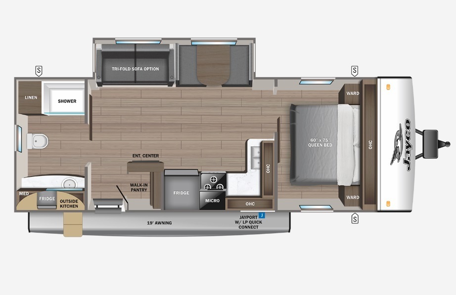 jay feather travel trailer floor plans