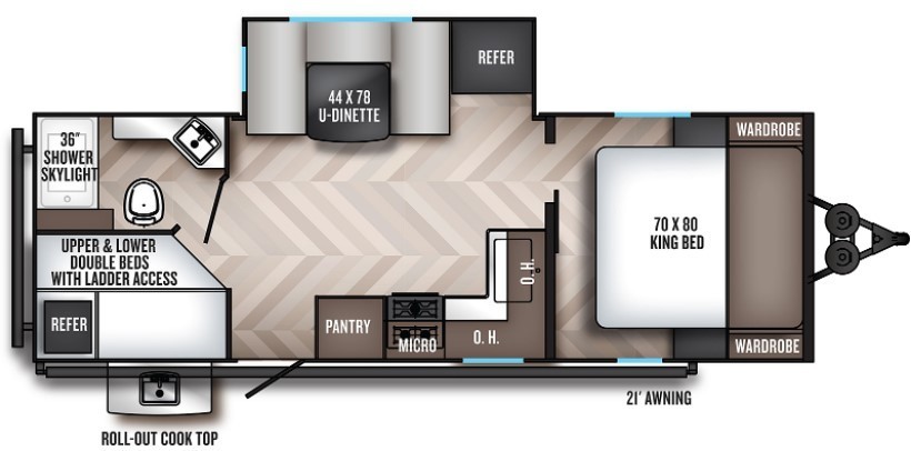 2023 Palomino Solaire GT3 Edition 243BHS Floorplan