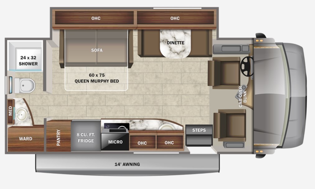 2022 Jayco Melbourne 24R Floorplan