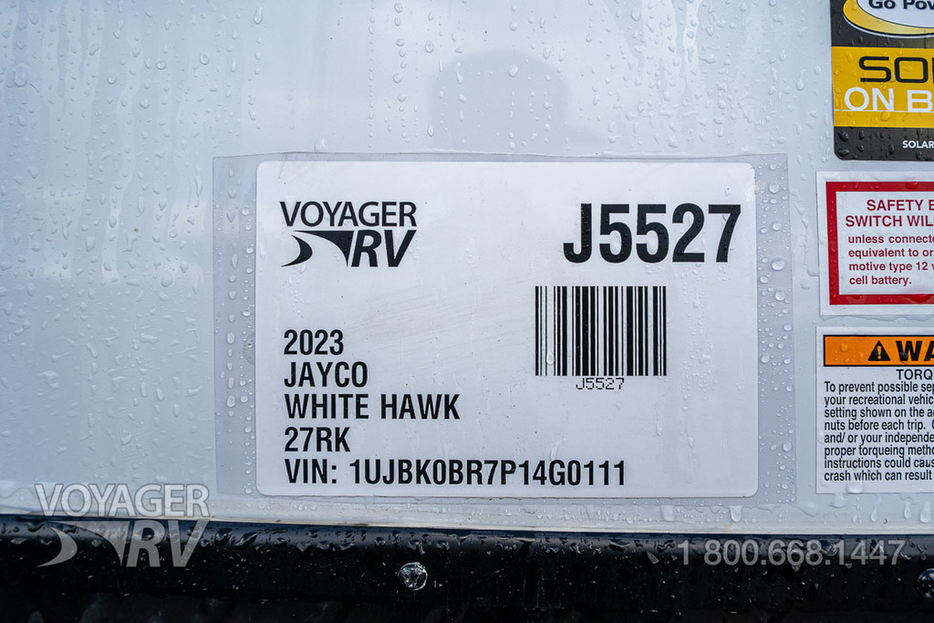 2022 Jayco White Hawk 27RK