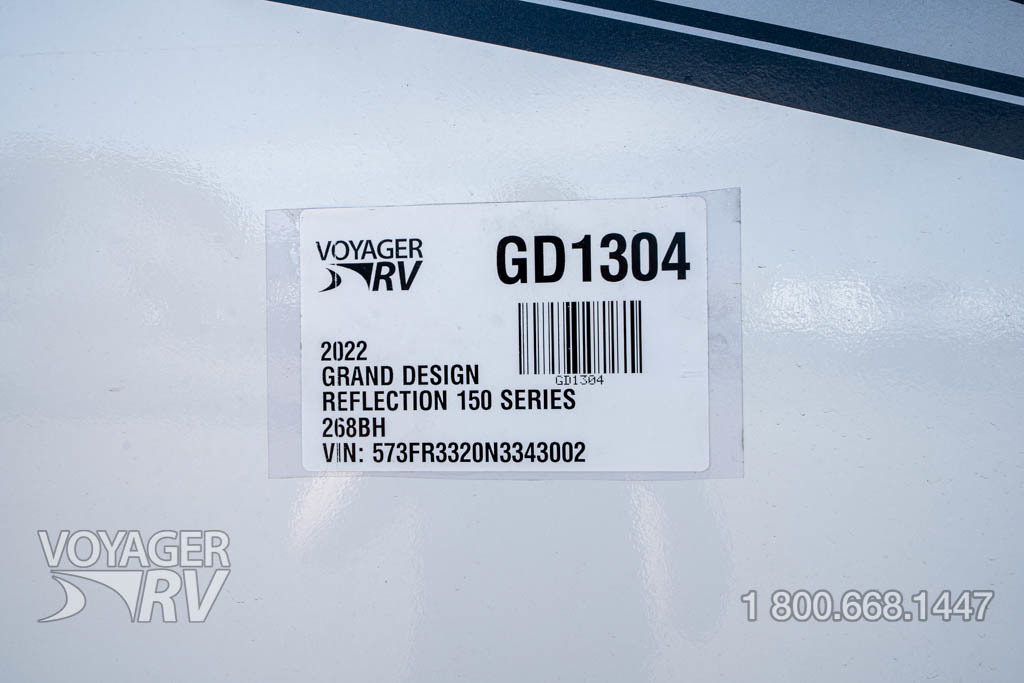 2022 Grand Design Reflection 150 Series 268BH