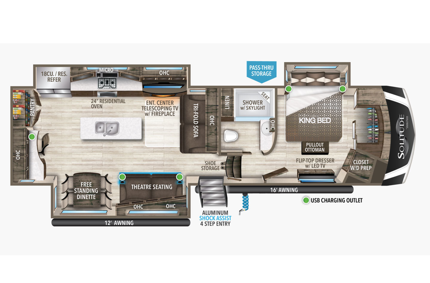 2023 Keystone Avalanche 295RK Floorplan