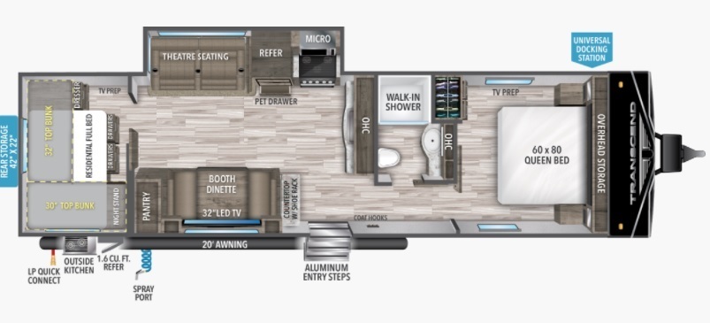 2023 Keystone Passport SL 268BHWE Floorplan