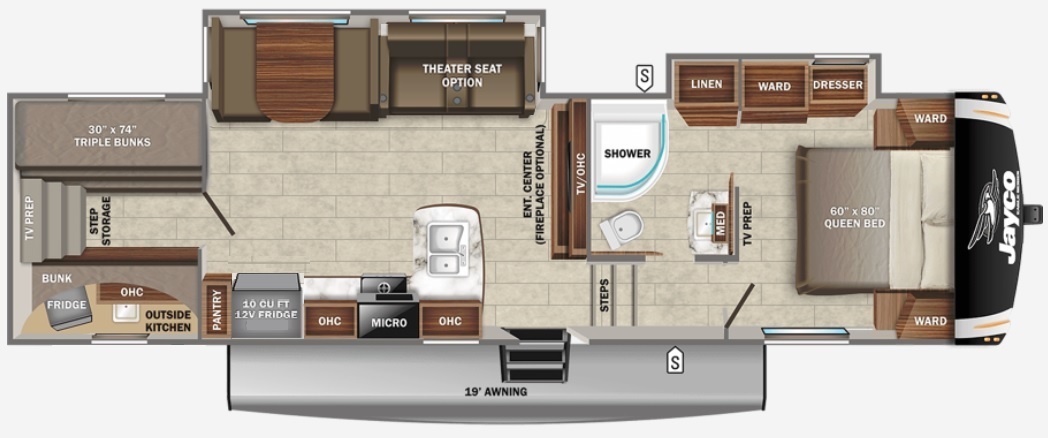 2022 Jayco Eagle HT 29.5BHOK Floorplan